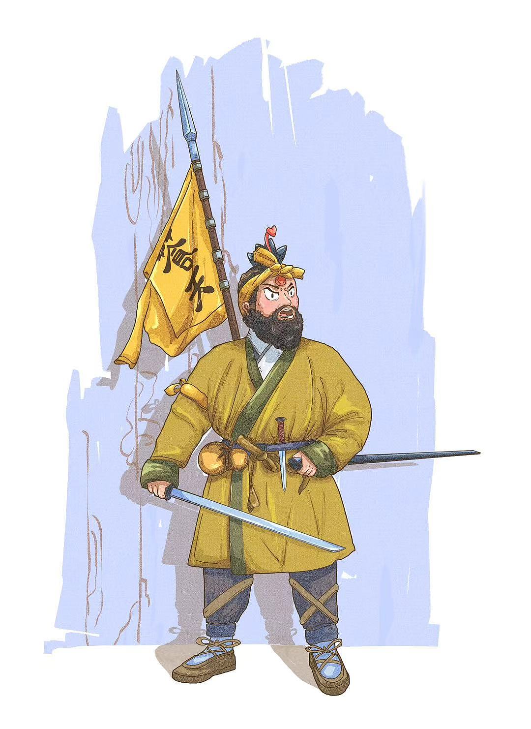 黄巾！黄巾（图ZNDAwMzUxMTgw） - 商业插画 - 站酷设计师大猪哥小猪弟原创素材 - 站酷ZCOOL
