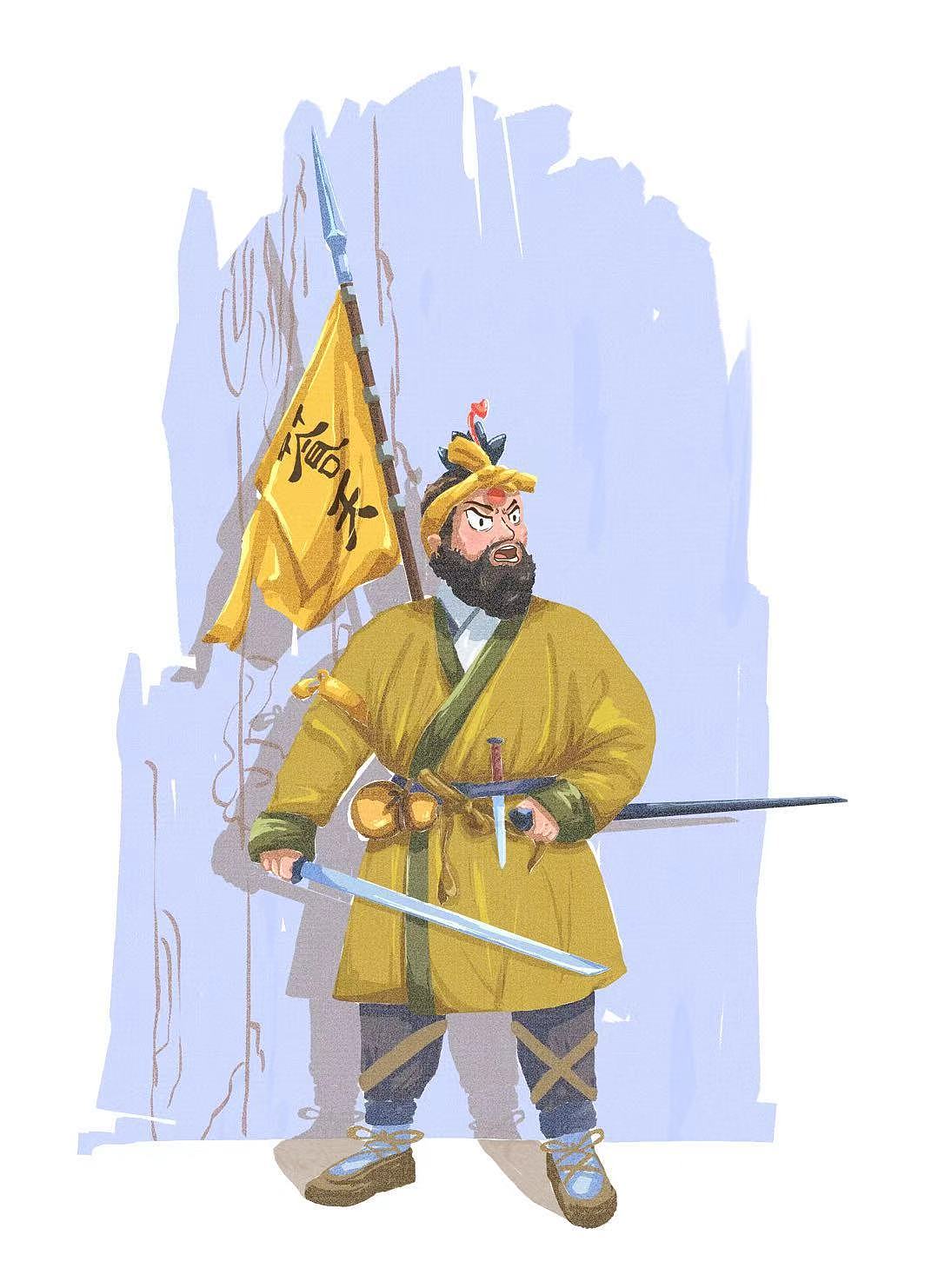 黄巾！黄巾（图ZNDAwMzUxMTg0） - 商业插画 - 站酷设计师大猪哥小猪弟原创素材 - 站酷ZCOOL
