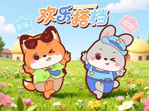 萌宠IP｜欢乐搭档 — 狐兔兄弟情