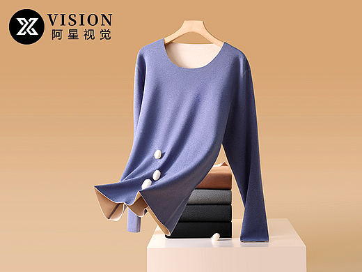 内衣拍摄-保暖内衣裤拍摄-电商男女士内衣拍摄修图