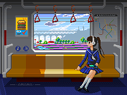 看地铁在薰衣草花海里驰骋