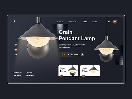 灯具海报设计案例 跨境电商
