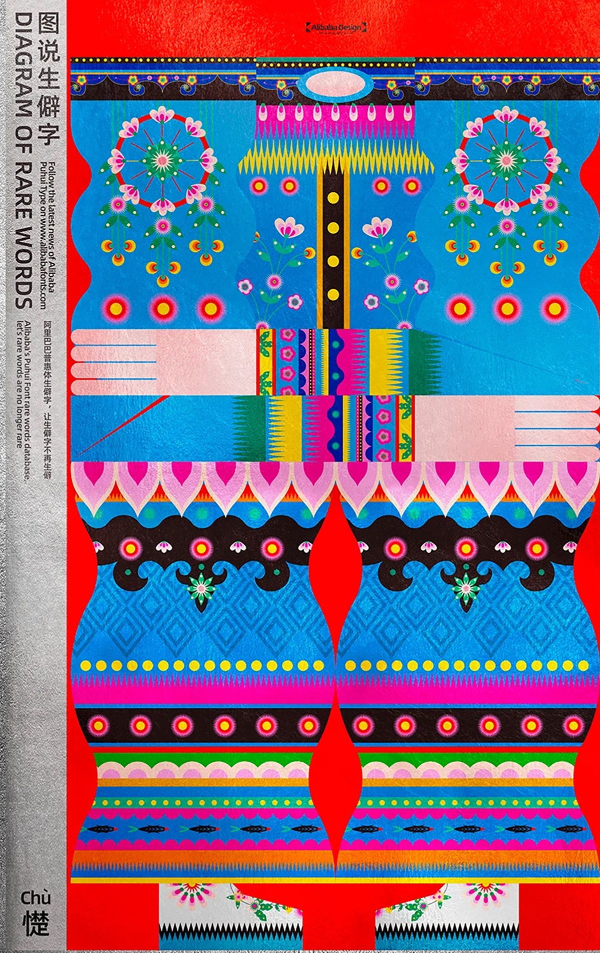 图说你的家乡话-《图说生僻字》系列海报设计|365天的好设计 NO.152