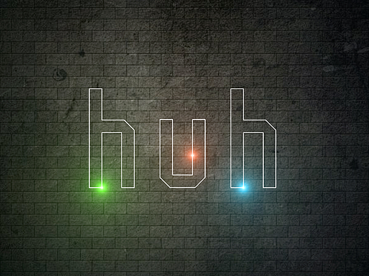 AE 彩色灯泡写字