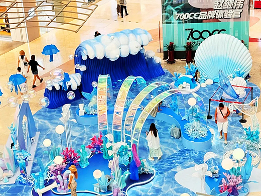 商场美陈 | 探秘海洋秘境主题商场活动!-肆墨设计
