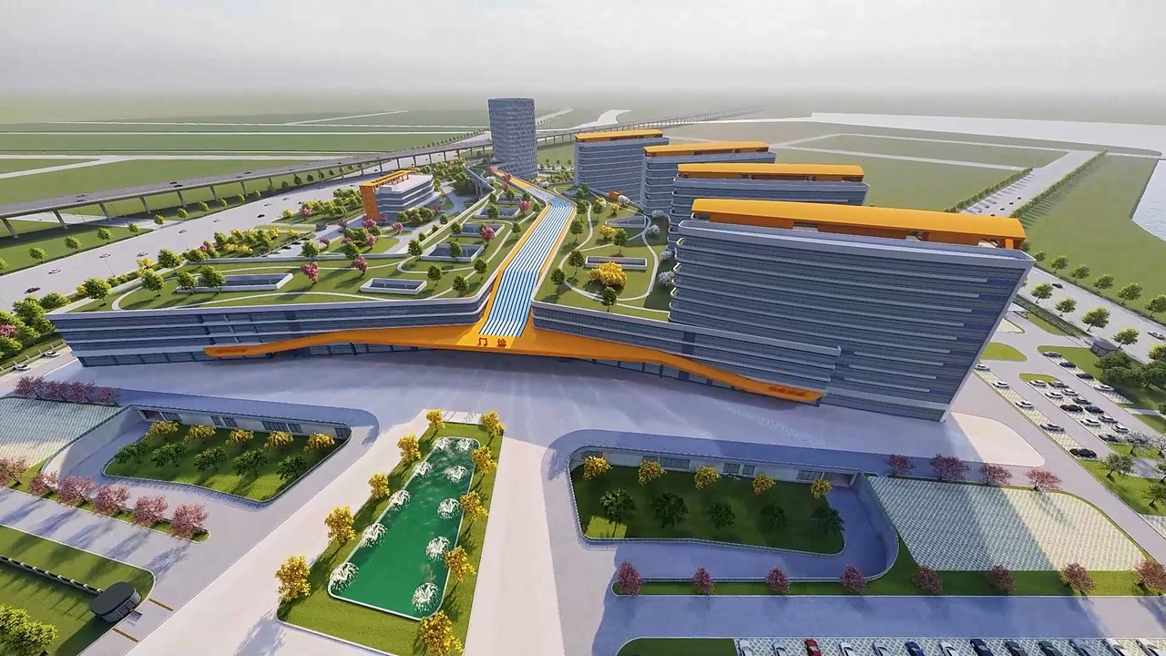 医院鸟瞰效果（图ZNDAwMzgxMzg0） - 场景 - 站酷设计师BIM工程服务原创素材 - 站酷ZCOOL