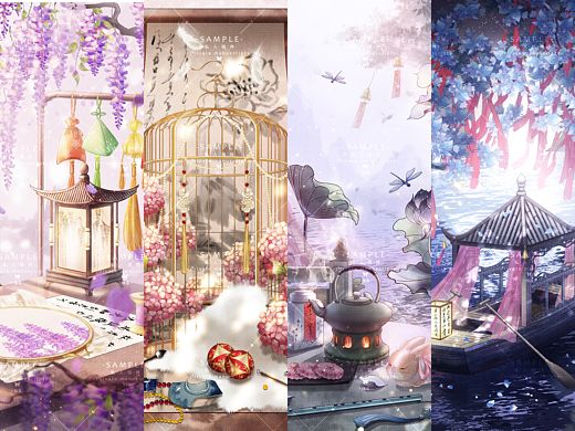 古風(fēng)原創(chuàng)宮斗小景系列（三）（個(gè)人主頁(yè)-ZNzI5MzMwNjQ=） - 商業(yè)插畫(huà) - 站酷設(shè)計(jì)師燭凜原創(chuàng)素材 - 站酷ZCOOL