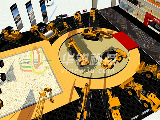 深圳华锐视点3D机械展示,虚拟展馆提升机械设备展示效果