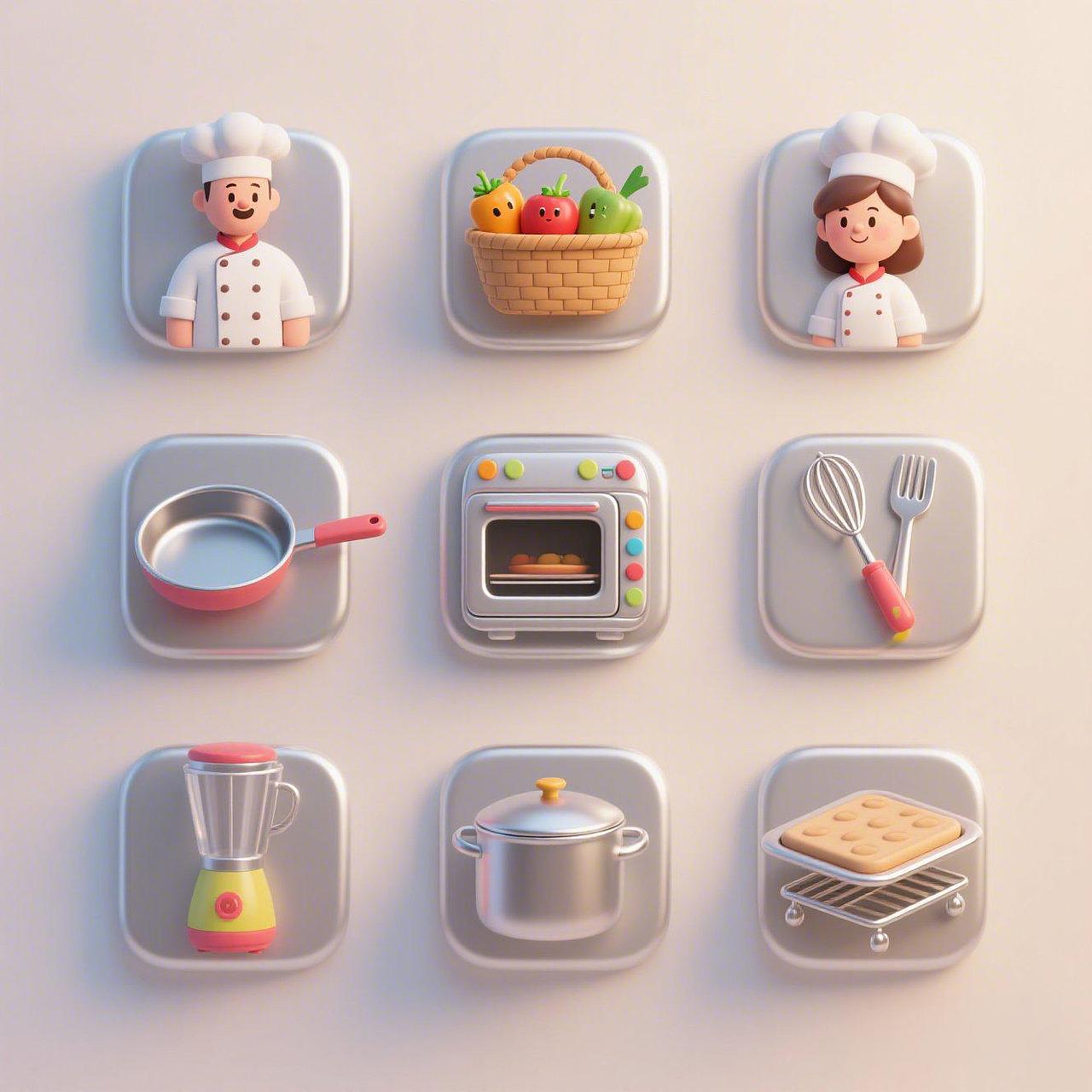 AIGC金属质感ICON（图ZNDAwMzg3NDg0） - AI作品 - 站酷设计师mark狼叔原创素材 - 站酷ZCOOL