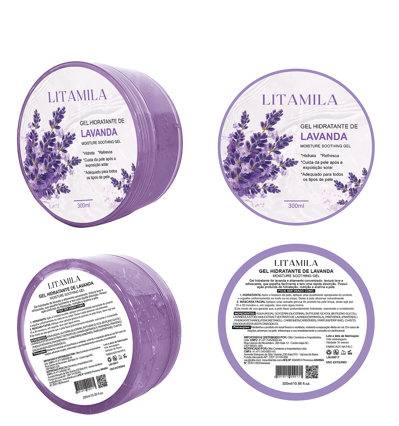 六款植物保湿补水凝胶