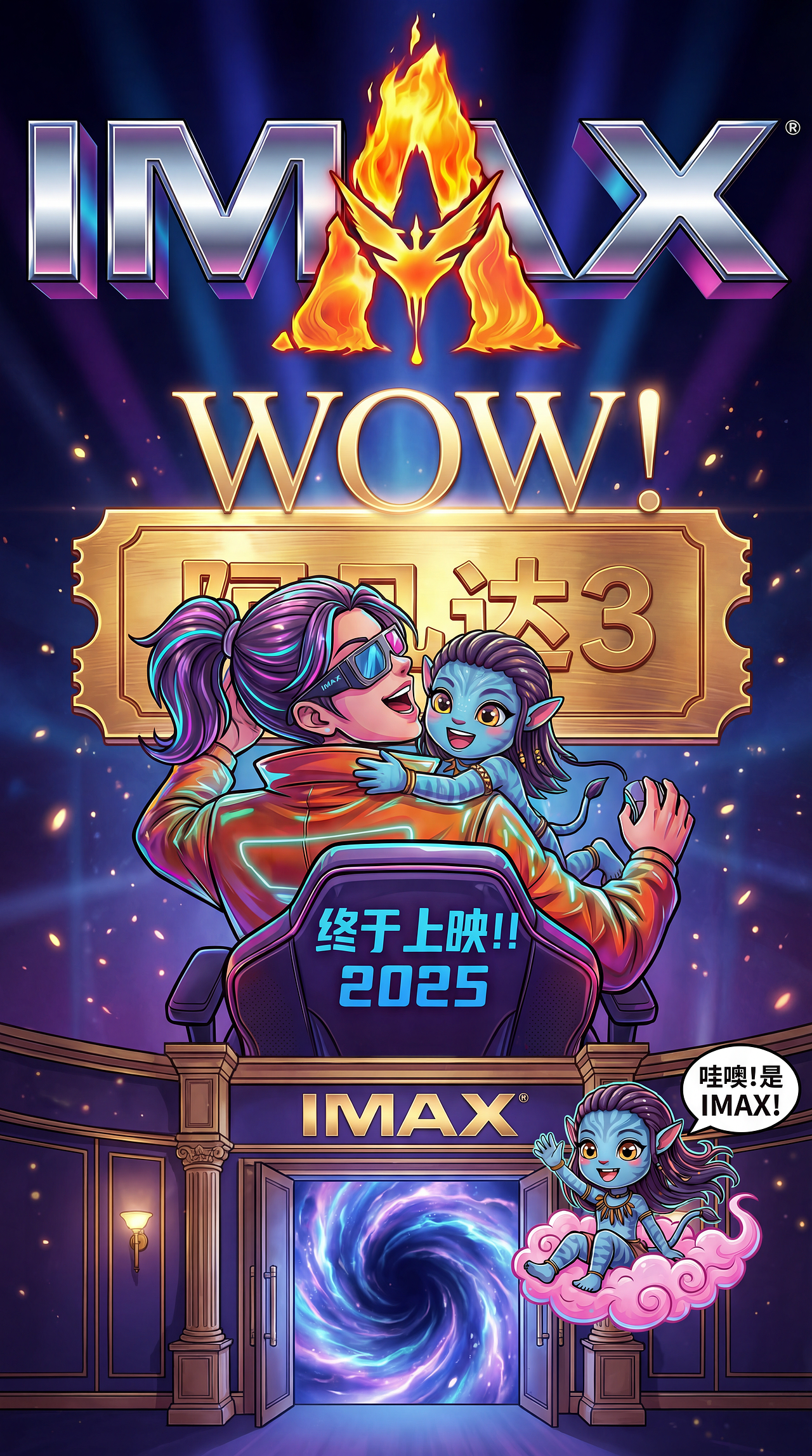 IMAX《阿凡达3》宣传海报（图ZNDAwMzg5OTg4） - 海报 - 站酷设计师木木蔓原创素材 - 站酷ZCOOL