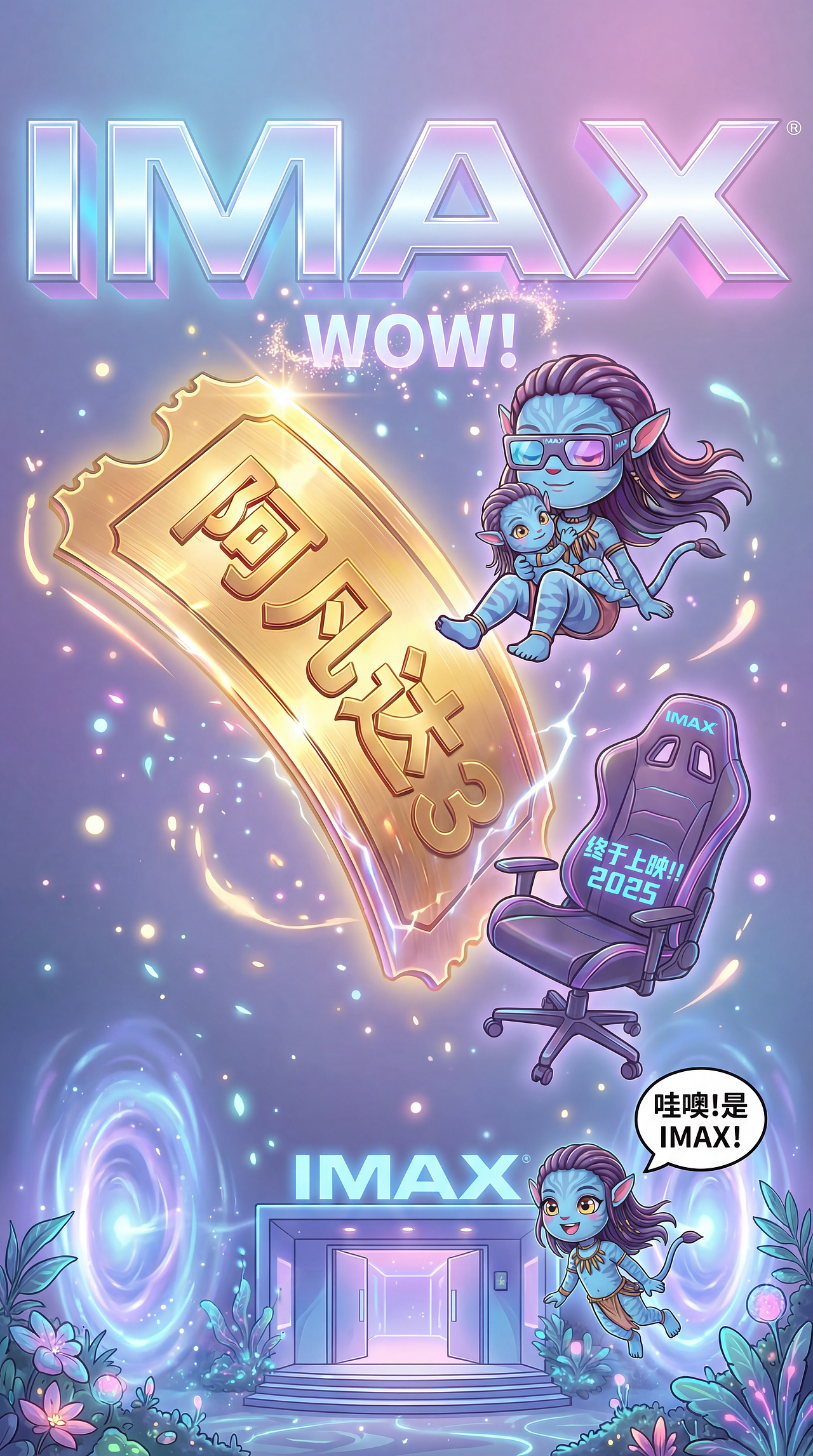 IMAX《阿凡达3》宣传海报（图ZNDAwMzg5OTky） - 海报 - 站酷设计师木木蔓原创素材 - 站酷ZCOOL