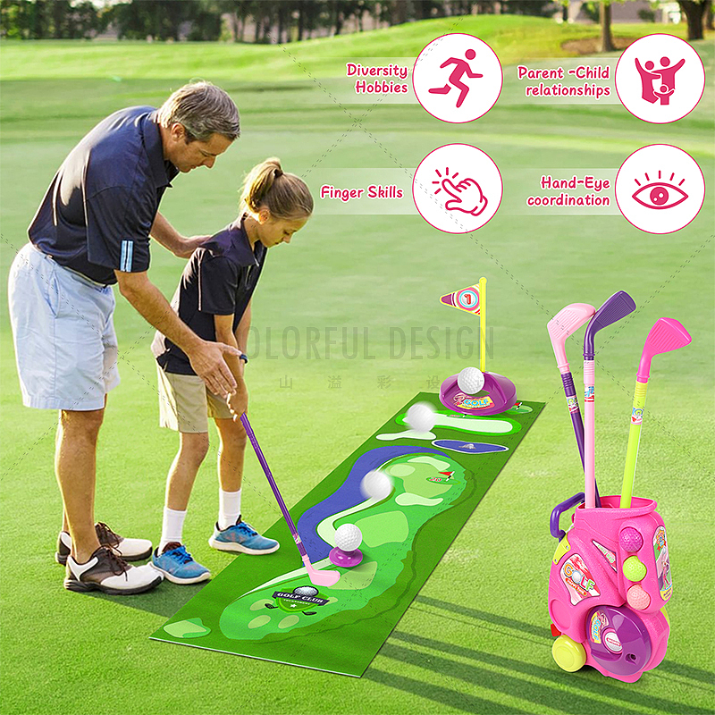 儿童高尔夫玩具亚马逊主图副图高级A+排版设计拍摄作品