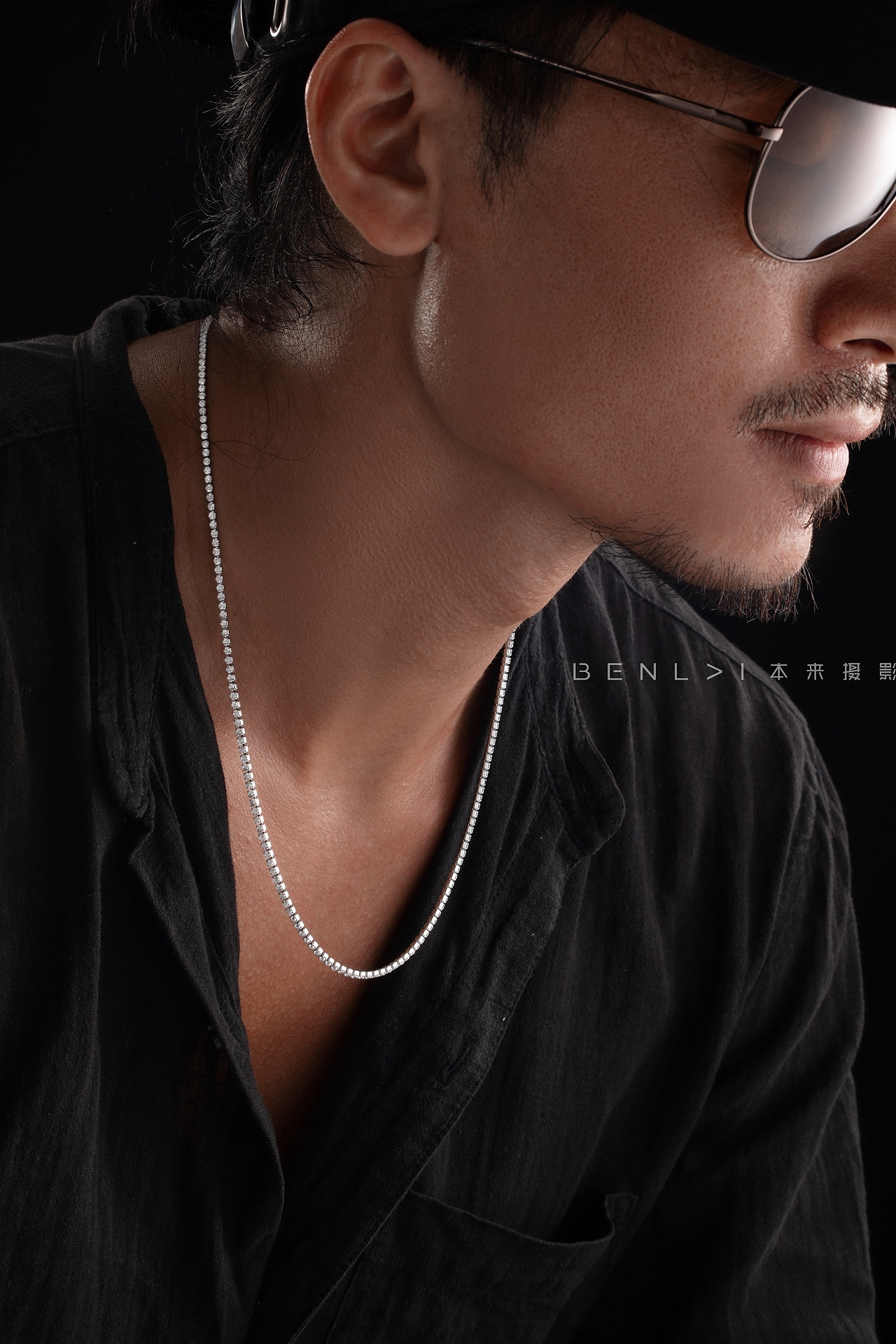 首饰模特图摄影 珍珠摄影 项链摄影