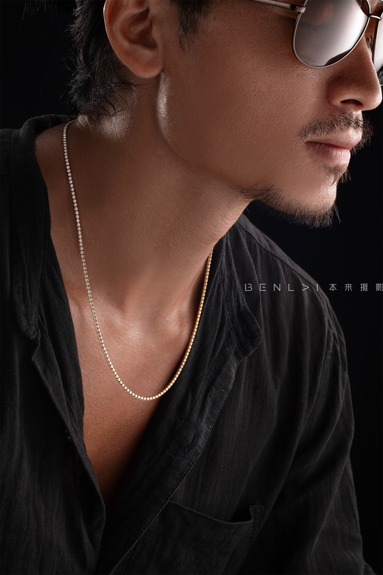 首饰模特图摄影 珍珠摄影 项链摄影