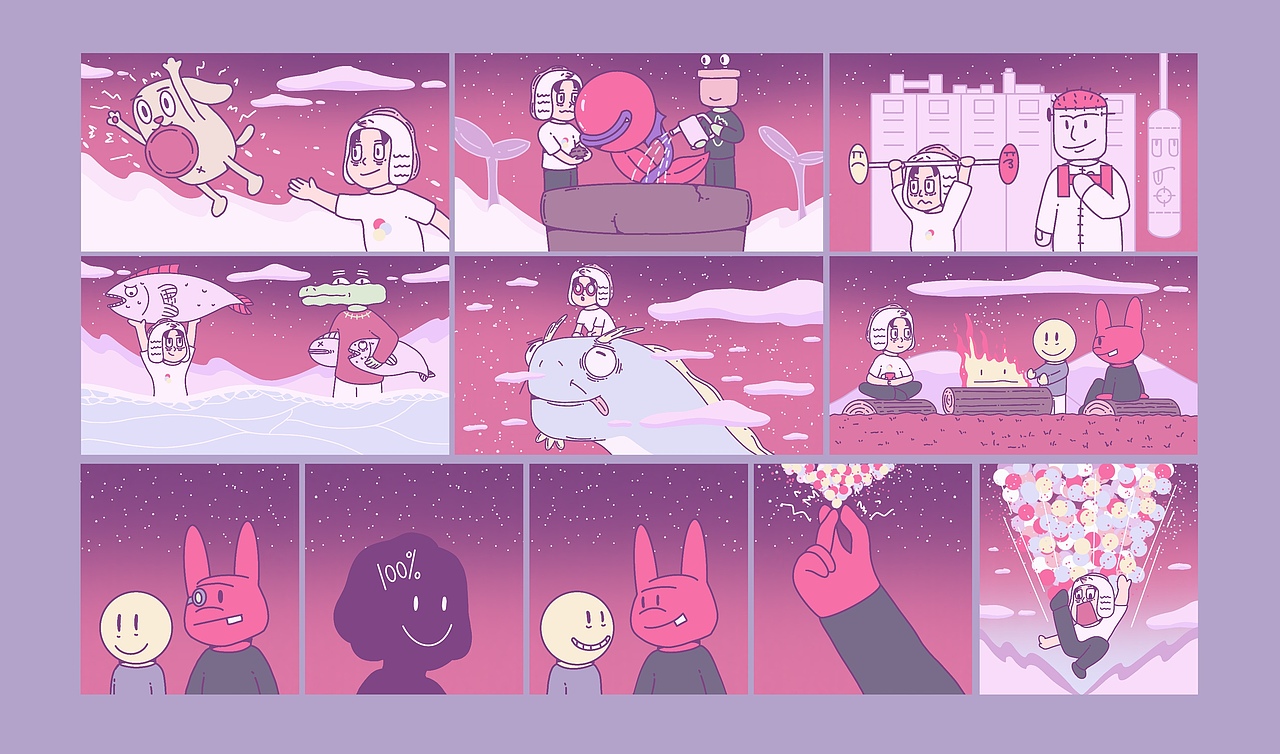 Jump Out（图ZNDAwNDA1Mjk2） - 绘本 - 站酷设计师壹2三原创素材 - 站酷ZCOOL