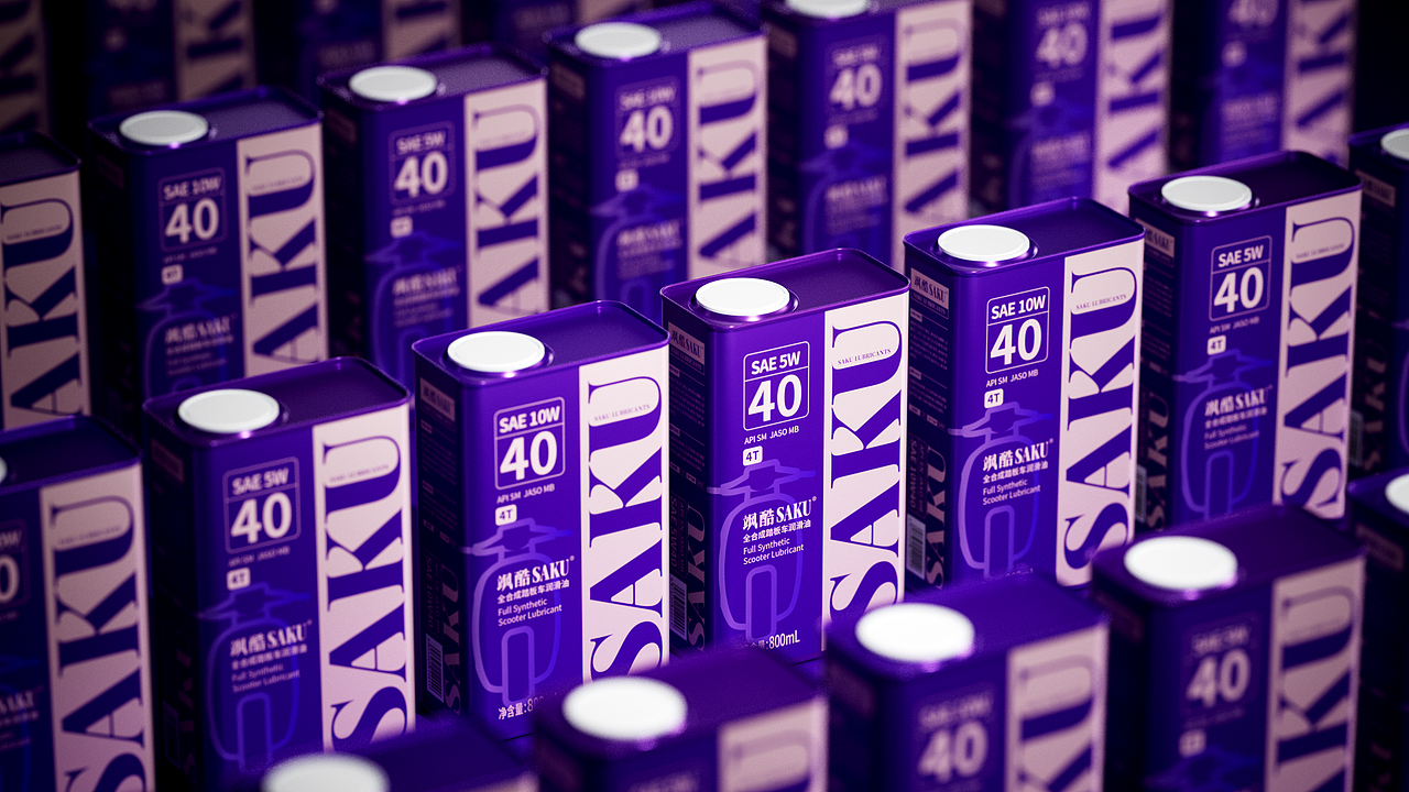 包装 | 飒酷摩托车润滑油包装设计