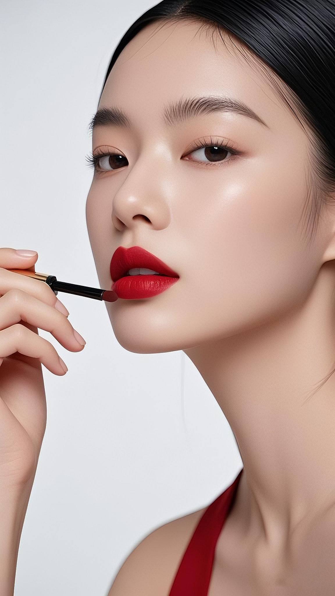 唇膏💄彩妆护肤 亚洲模特 摄影素材（图ZNDAwNDE2MzEy） - AI作品 - 站酷设计师Lily57008原创素材 - 站酷ZCOOL