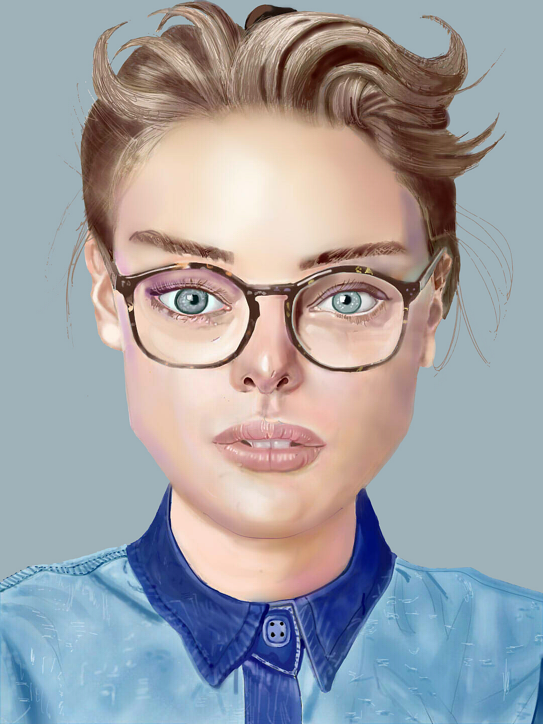 眼鏡小妞（圖ZNDAwNDI5MTYw） - 宣傳物料 - 站酷設(shè)計(jì)師Z480555642原創(chuàng)素材 - 站酷ZCOOL