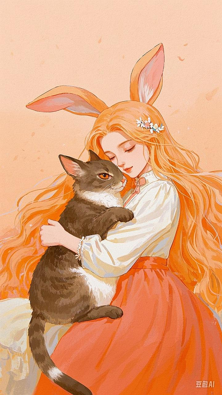 粉色回憶小兔娘（圖ZNDAwNDI5NTY0） - AI作品 - 站酷設(shè)計(jì)師Z480555642原創(chuàng)素材 - 站酷ZCOOL