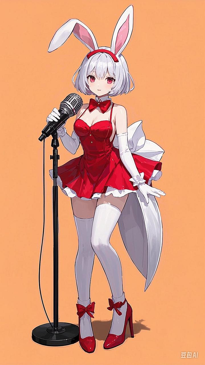 卡拉OK小兔娘（圖ZNDAwNDI5NTYw） - AI作品 - 站酷設(shè)計(jì)師Z480555642原創(chuàng)素材 - 站酷ZCOOL