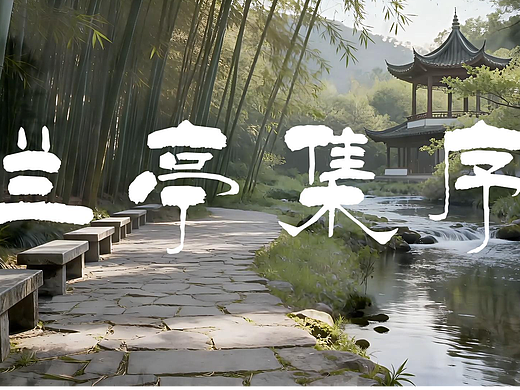 AI创作动画——《兰亭集序》水墨风格动画