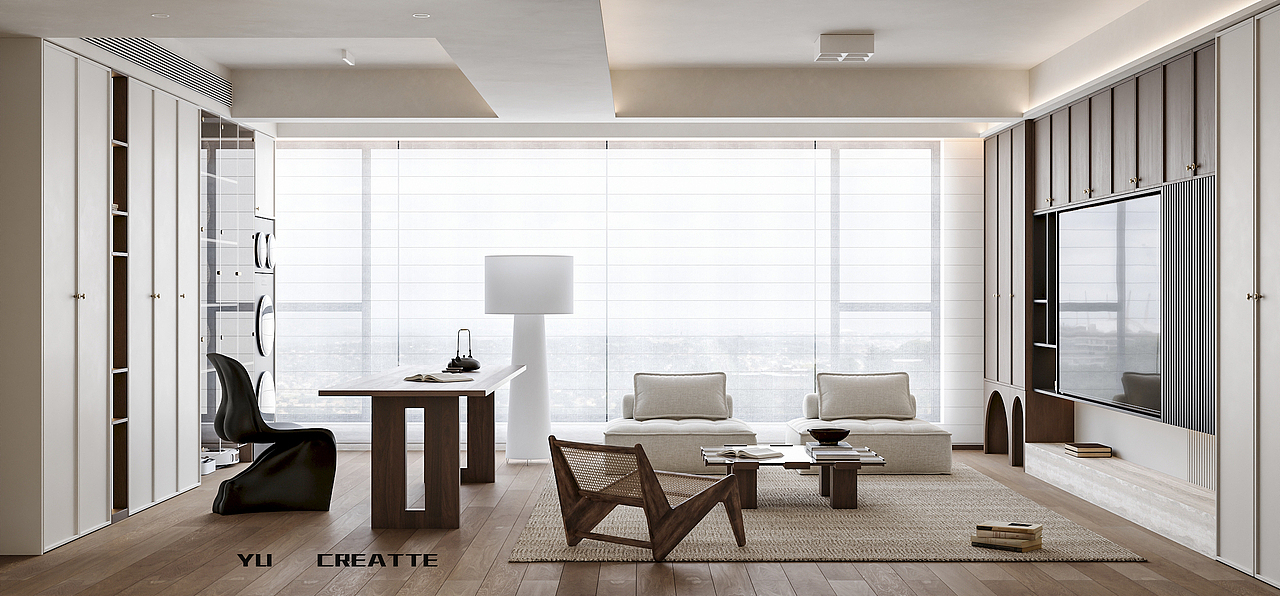 中古风客餐厅丨近期表现（图ZNDAwNDM0MzA4） - 家装设计 - 站酷设计师嘛嘛嘛原创素材 - 站酷ZCOOL