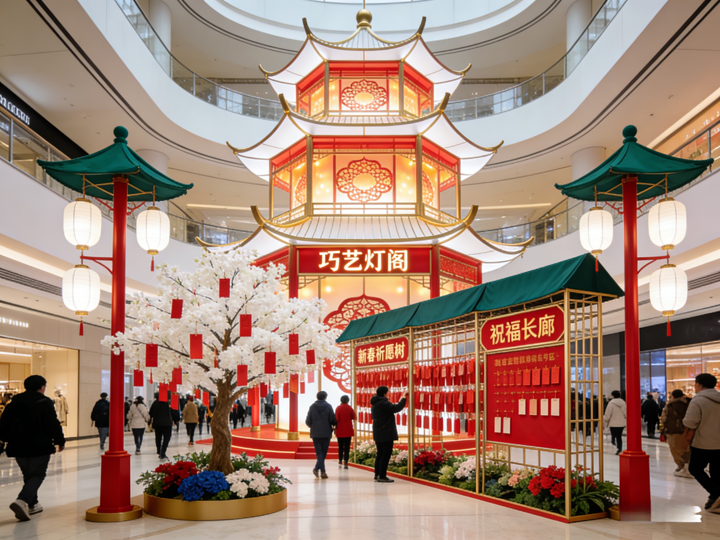 深圳东莞广州惠州购物中心春节美陈，怎么选活动策划设计公司？（图ZMTUzNDM0MzY=） - 资讯 - 站酷设计师新锐策展设计圈原创素材 - 站酷ZCOOL