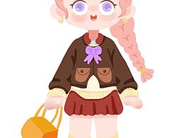 扁平風(fēng)人像