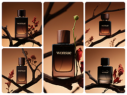 AIGC 国风 木香香水包装KV摄影场景素材