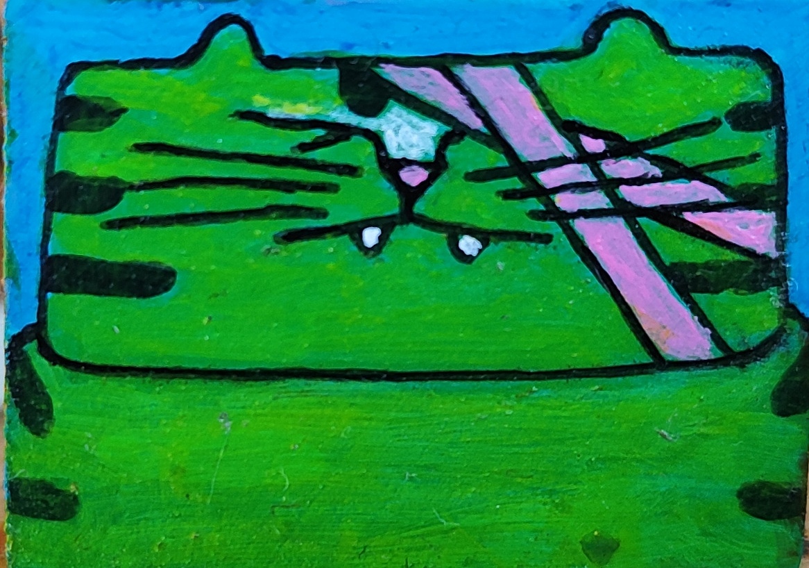 小怪兽系列👾眯眯猫（图ZNDAwNDgwNjQw） - 艺术插画 - 站酷设计师南南的瓜原创素材 - 站酷ZCOOL