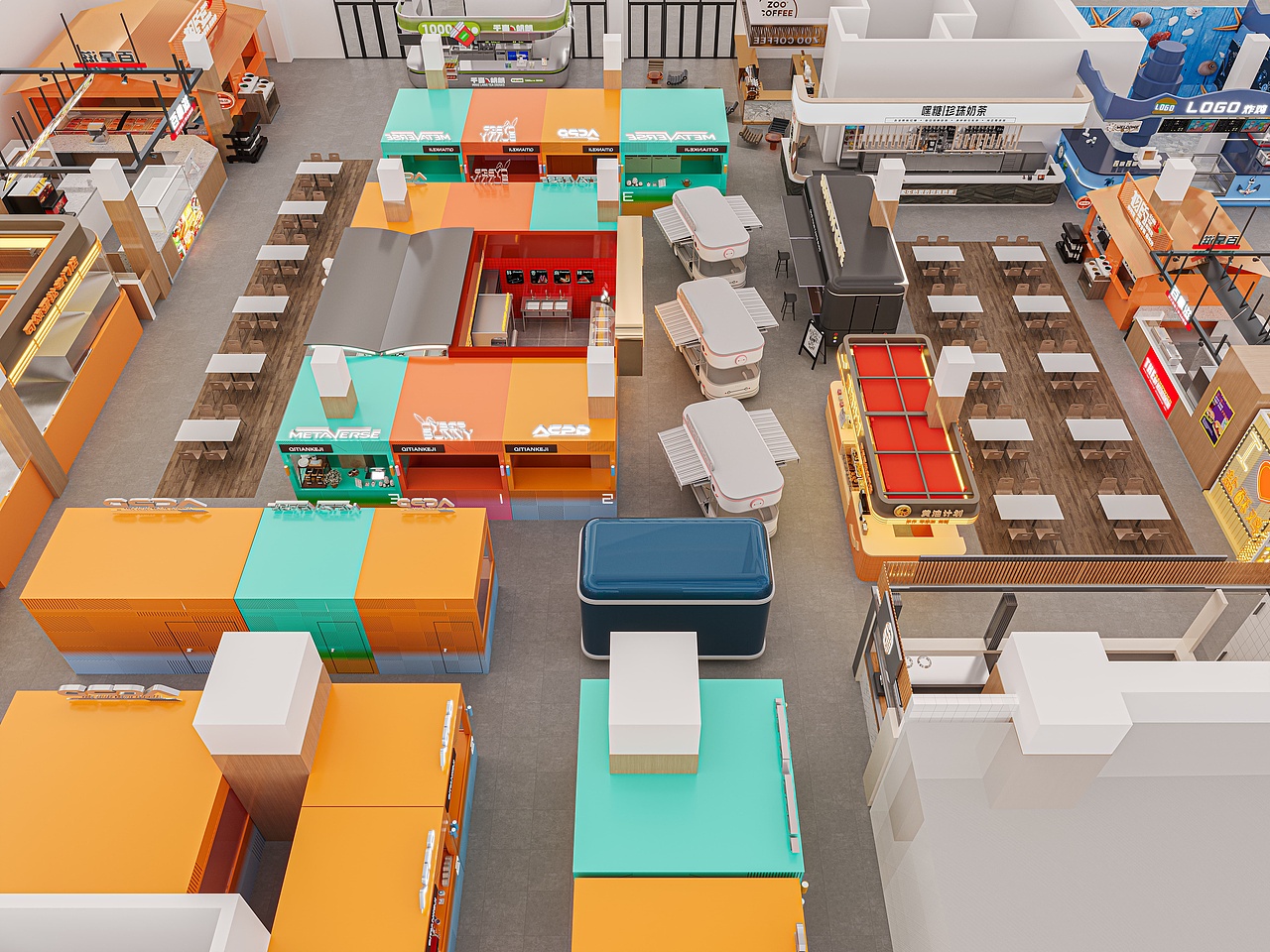 潮玩集合店设计｜把色彩装进盒子里（图ZNDAwNDgwODky） - 商业空间设计 - 站酷设计师是小巴菲呀原创素材 - 站酷ZCOOL