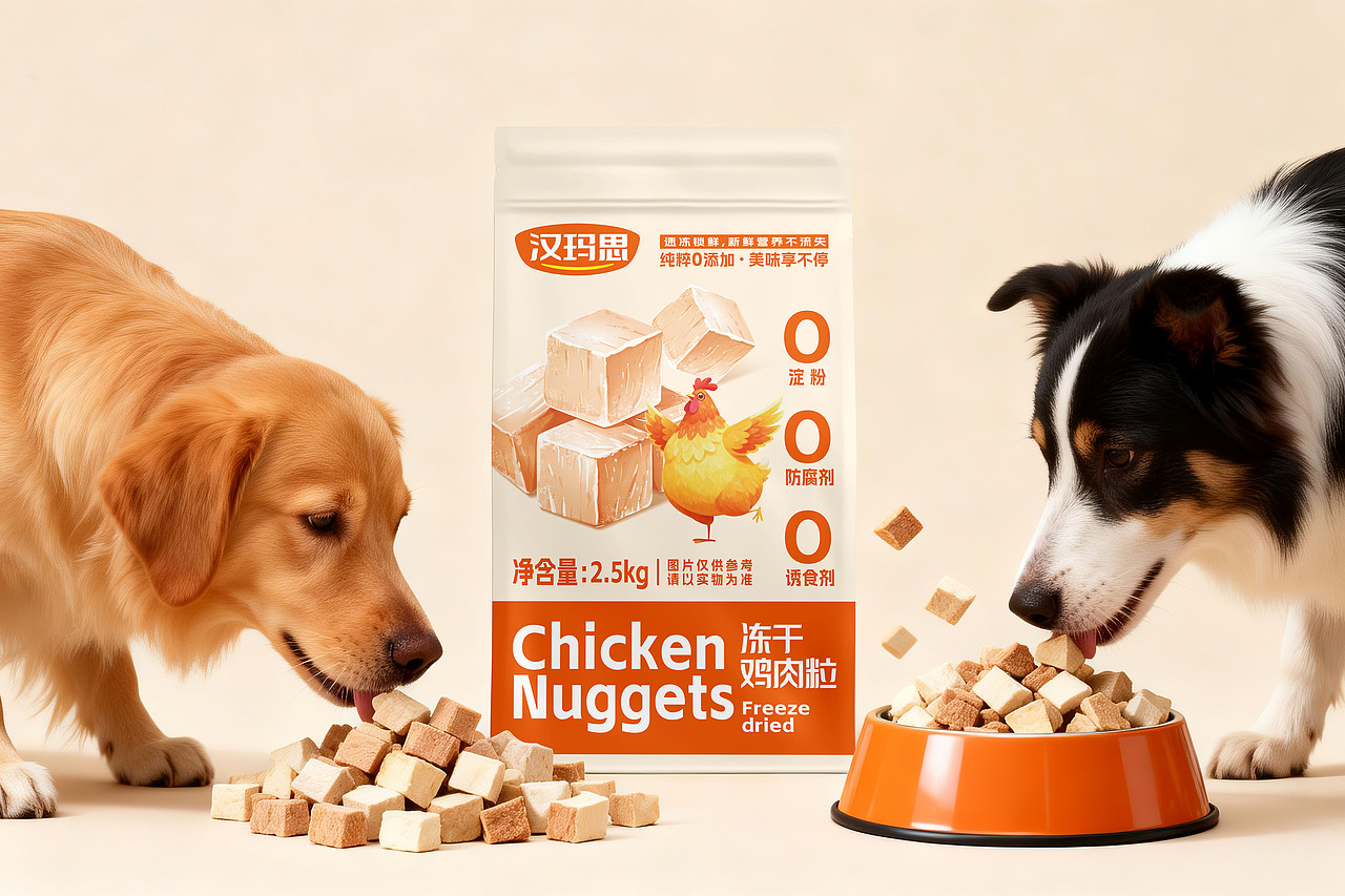 宠物零食-冻干鸡肉粒（图ZNDAwNDgyNjY0） - 包装 - 站酷设计师懒猫会设计原创素材 - 站酷ZCOOL