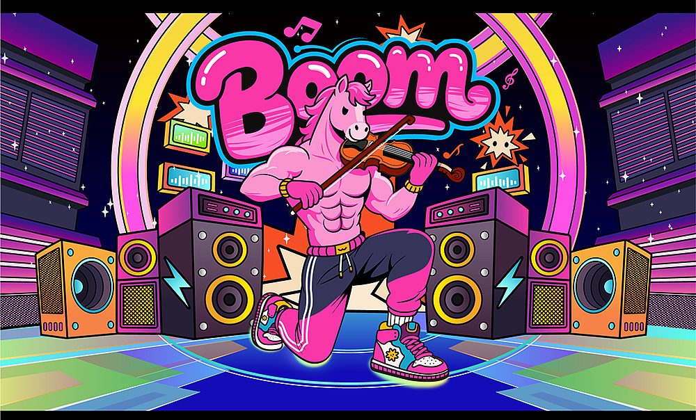 马上炸场·琴新出发活动KV（图ZNDAwNDgzMDE2） - 商业插画 - 站酷设计师Peter喵原创素材 - 站酷ZCOOL