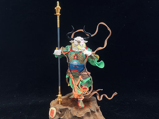 康健面塑作品《平天大圣·牛魔王》