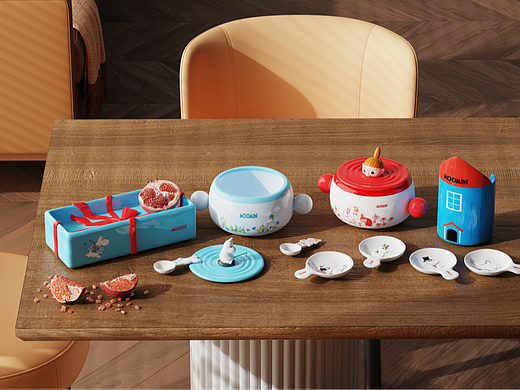 姆明系列餐具-原创仅做分享（个人主页-ZNzI5NDQxODg=） - 生活用品 - 站酷设计师拉鲁原创素材 - 站酷ZCOOL