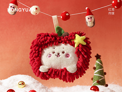 产品拍摄 | 圣诞创意苹果擦手巾（个人主页-ZNzI5NDQyMjA=） - 产品摄影 - 站酷设计师红鸢文化传媒原创素材 - 站酷ZCOOL