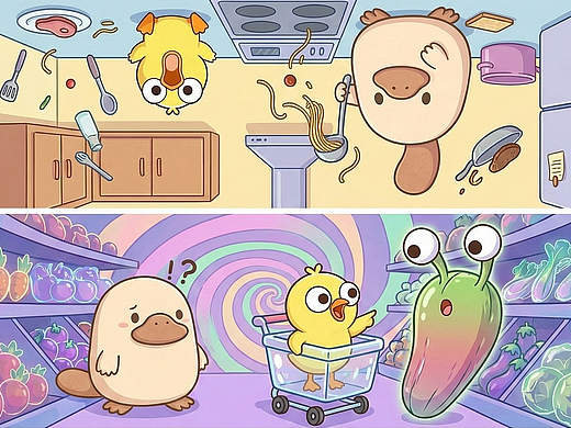 当面瘫的神，遇上崩溃的鸭