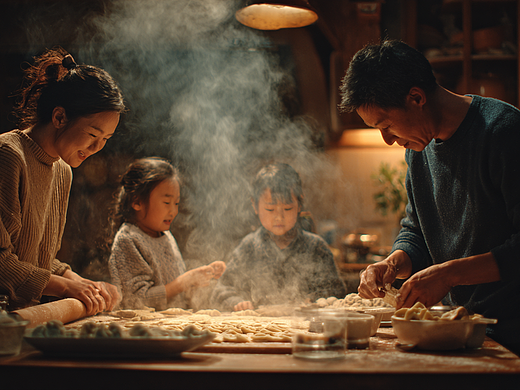 AIGC AI影像·《冬至有饺》