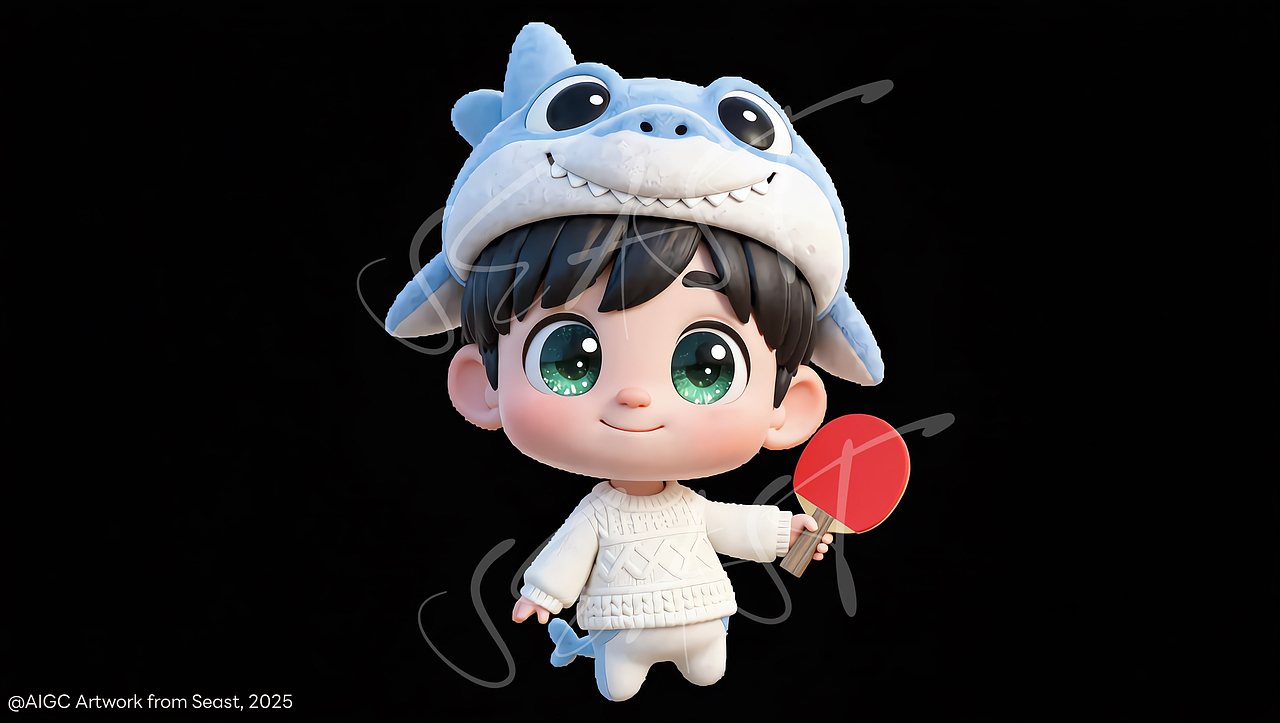 孙颖莎数字人圣诞创意设计（图ZNDAwNDk2NjI4） - AI作品 - 站酷设计师普雷尔Seast原创素材 - 站酷ZCOOL