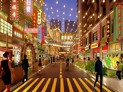 梅州/揭阳/汕头/潮州景区商业美食街区美陈氛围整体升级设计公司