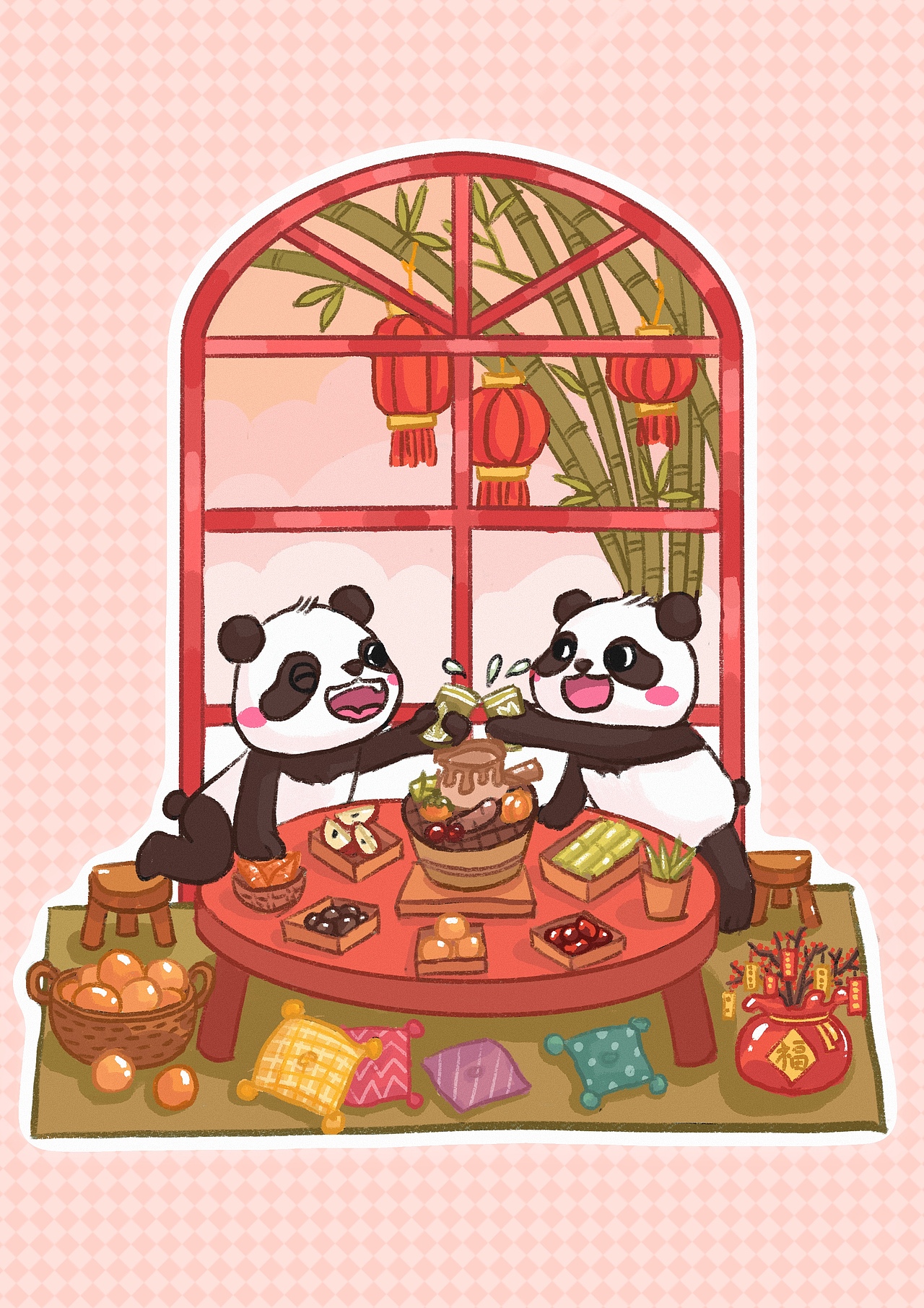 熊猫系列（图ZNDAwNTAzMjI0） - 儿童插画 - 站酷设计师悠悠星然原创素材 - 站酷ZCOOL