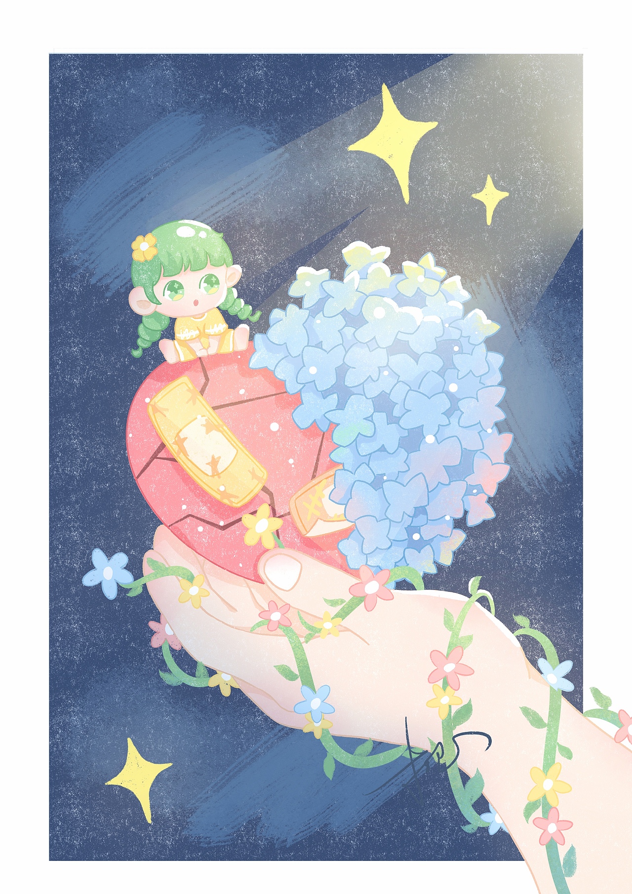 2025年终总结：（图ZNDAwNTAzOTEy） - 儿童插画 - 站酷设计师薄荷叶_叶子原创素材 - 站酷ZCOOL