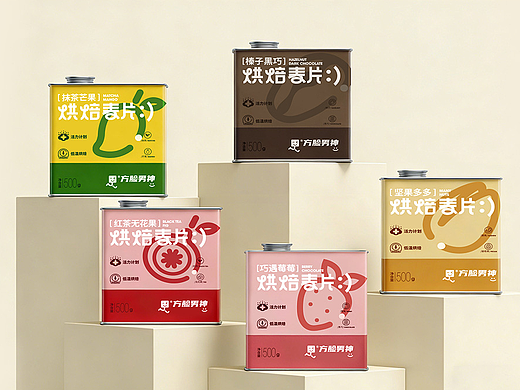 简约风格麦片包装设计食品快消品类包装设计