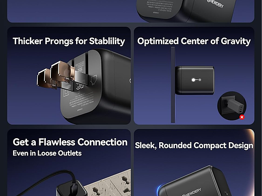 亞馬遜A+主圖，65W氮化鎵充電器（個人主頁-ZNzI5NDgyMjA=） - 電子產(chǎn)品 - 站酷設(shè)計(jì)師馬廄吃飽了原創(chuàng)素材 - 站酷ZCOOL