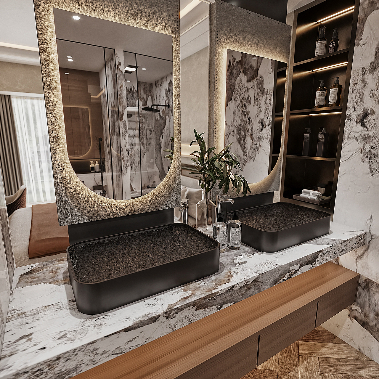 酒店客房效果案例（图ZNDAwNTMwMzI4） - 商业空间设计 - 站酷设计师静怡设计原创素材 - 站酷ZCOOL