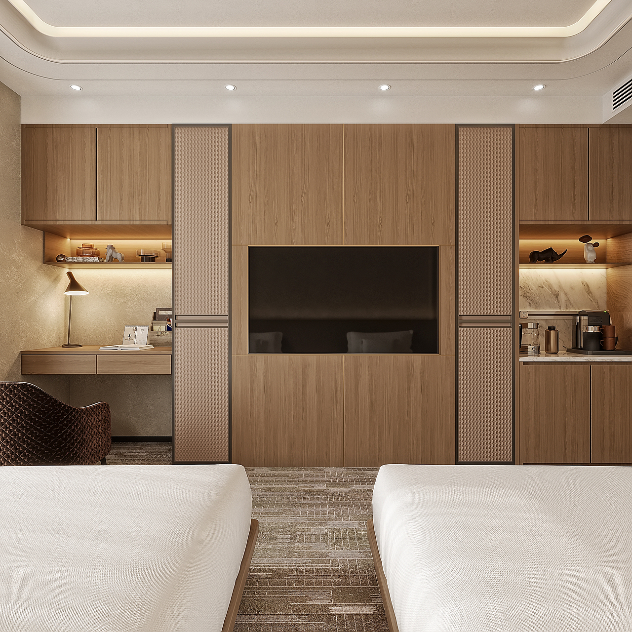 酒店客房效果案例（图ZNDAwNTMwMzQw） - 商业空间设计 - 站酷设计师静怡设计原创素材 - 站酷ZCOOL