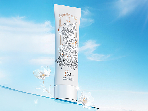 AIGC+三维 | 美妆素颜霜 电商视觉设计