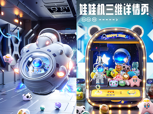 娃娃机太空主题详情页