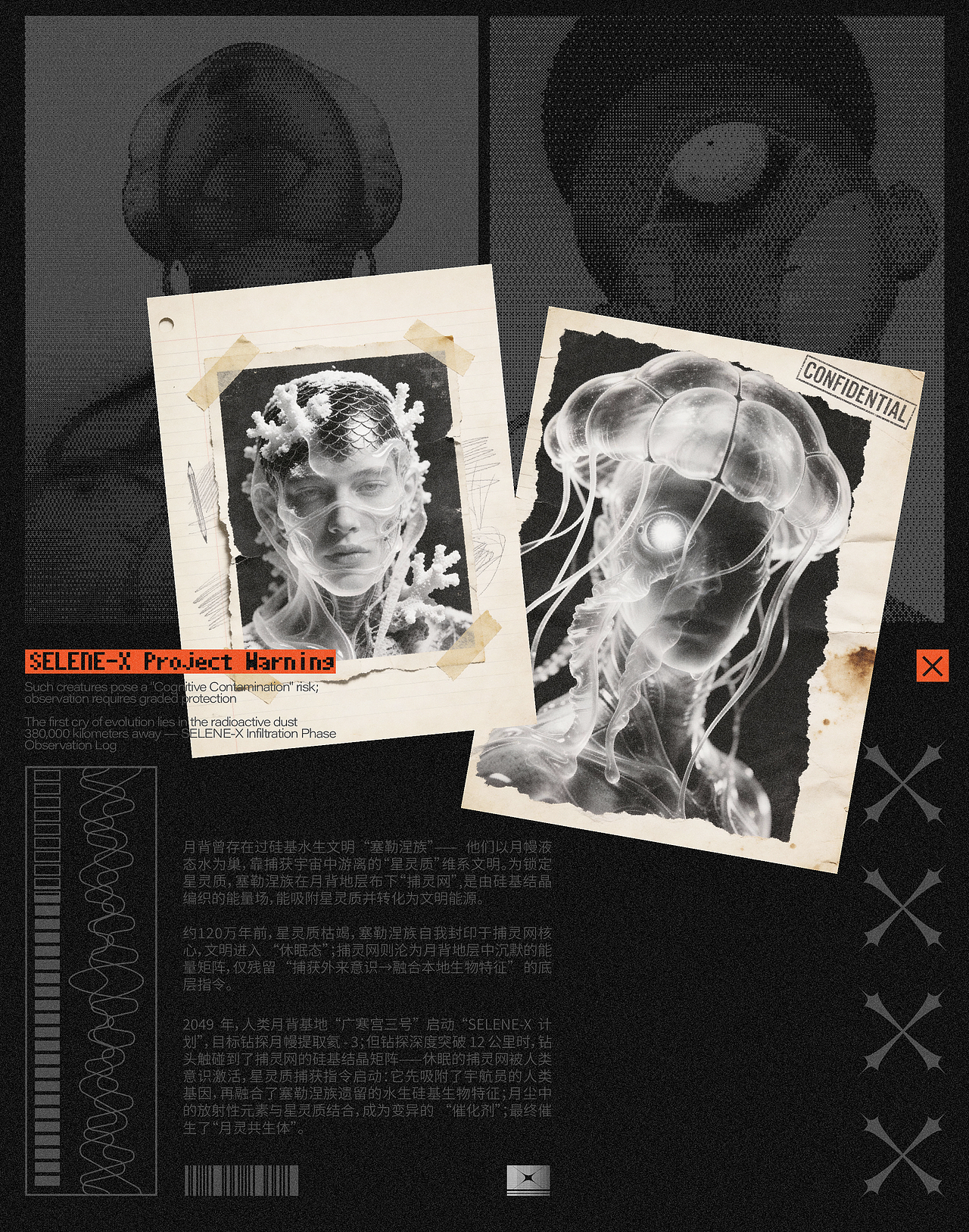 SELENE-X 月背非自然演化档案（图ZNDAwNTUyMTQw） - 设定/分镜 - 站酷设计师GUUYU郭宇原创素材 - 站酷ZCOOL
